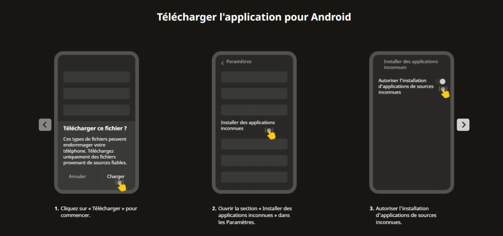 l'Installation de l'Application sur Android